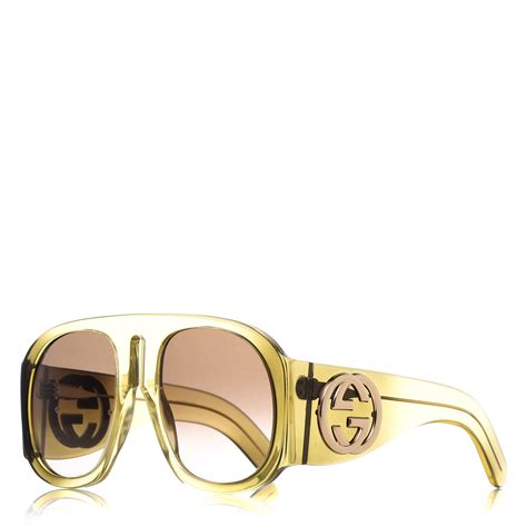 clear yellow gucci glasses.